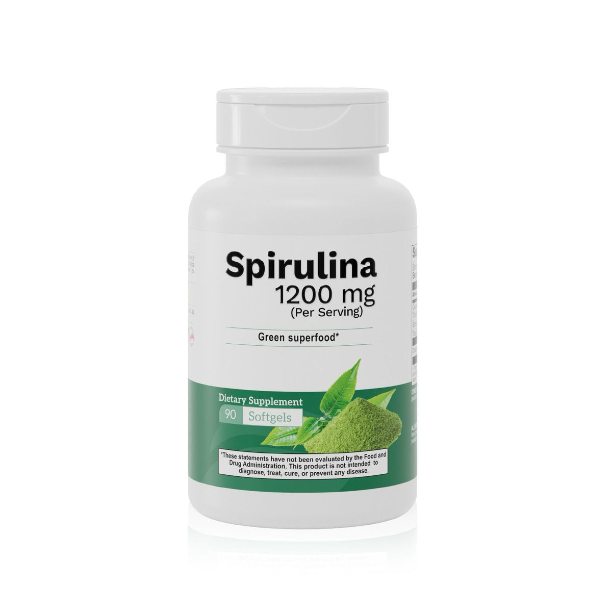 Organic Spirulina Superfood Support – 1200 mg Formula (90 Softgels) - Benfit