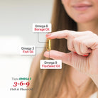 Triple Omega 3-6-9 with Fish Oil, Borage Oil & Flaxseed Oil – 60 Softgels - Benfit