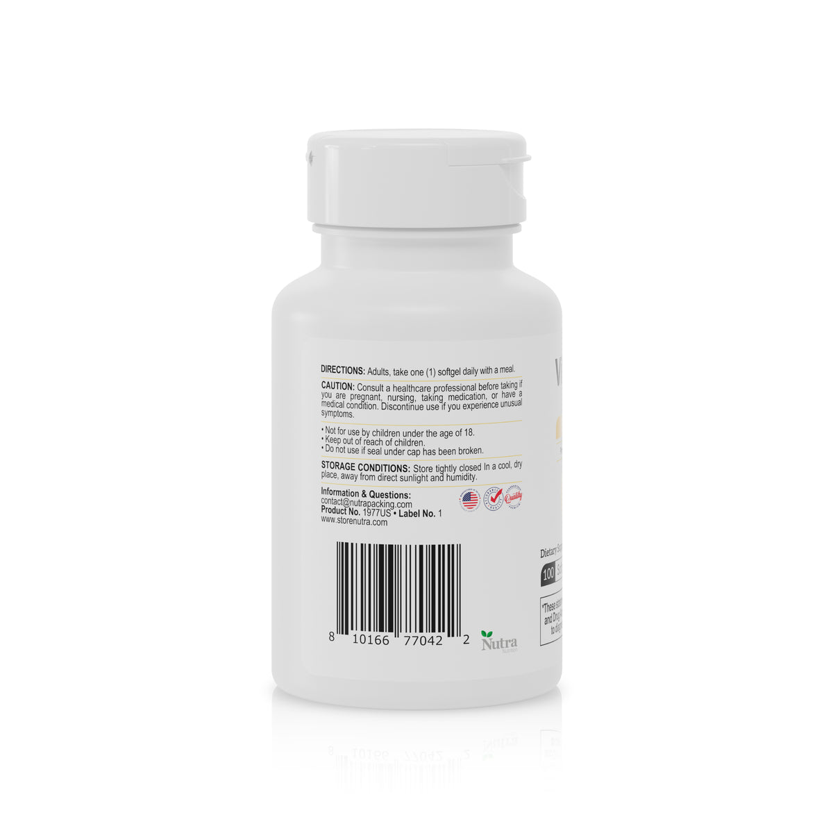 Beta Carotene 10,000 IU – Vitamin A from Beta-Carotene | 100 Softgels - Benfit