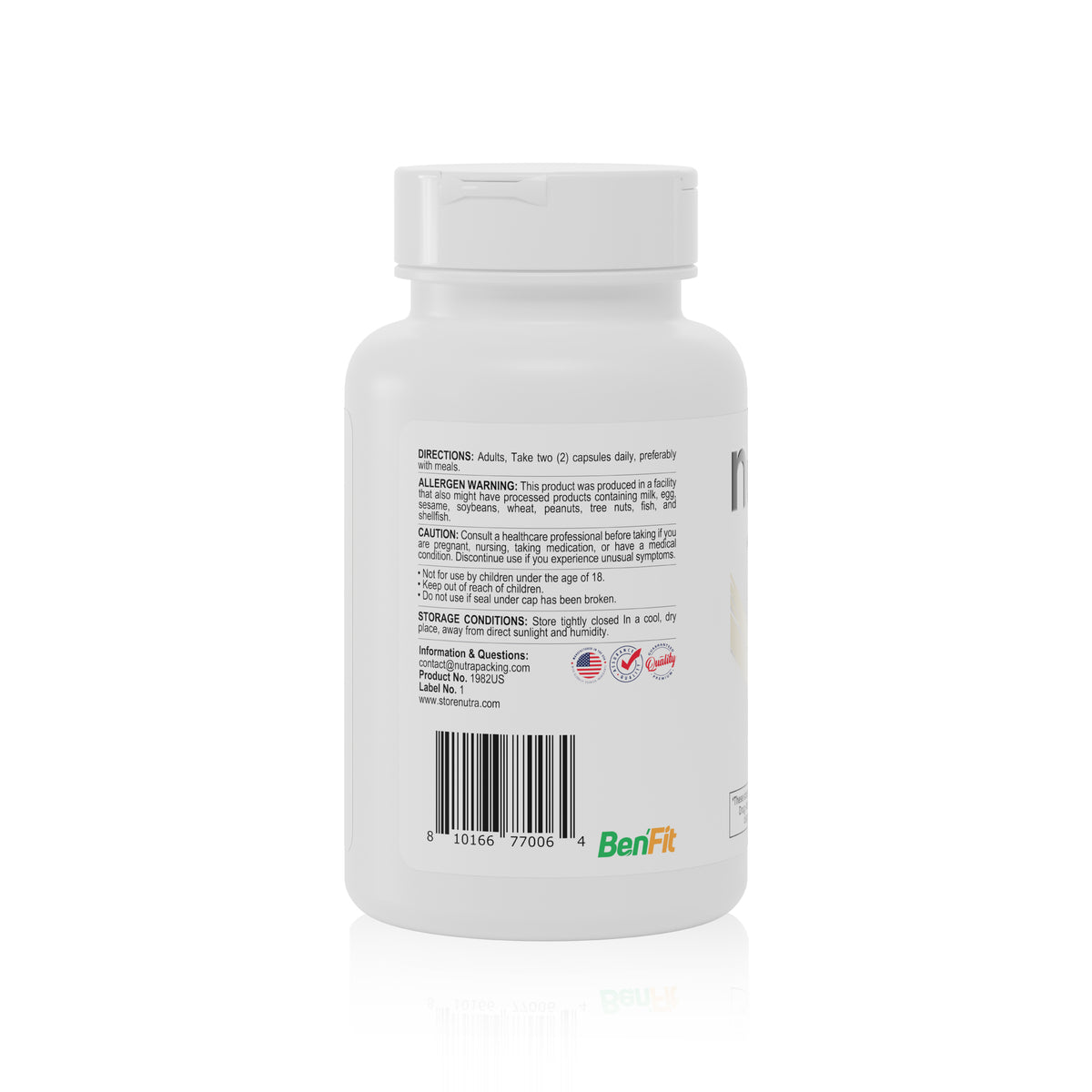 Nufollis Marine Collagen Peptides + Biotin | 60 Capsules - Benfit