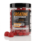 Creatine monohydrate gummies with 3,000 mg per serving, berry flavor, gluten free, and no sugar added to support strength and athletic performance.
