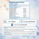Enterophylus probiotic supplement facts panel featuring 38.1 billion CFU, 11 probiotic strains, usage directions, and ingredient information.
