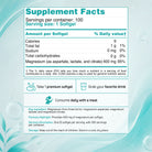 Supplement facts and serving directions for the MagX3 magnesium softgels included in the BenFit MagX3 + D3/K2 Bone & Muscle Support Duo.