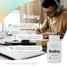 Brainy cognitive support supplement for memory, nervous system function and cognitive processes