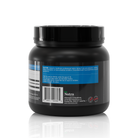 Back label view of L-Glutamine 6000 mg powder supplement in 360 g container with barcode.