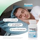 Melatonin 5 mg supplement lifestyle image for restful sleep and sleep wake cycle support