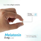 Melatonin 5 mg tiny softgel for sleep cycle support in daily supplement routine