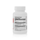 Omega 3 Fish Oil supplement bottle back label with supplement facts, EPA, DHA and allergen information