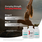 Omega 3 Fish Oil and MagX3 magnesium bundle for everyday strength, mobility, and overall wellness support.
