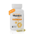 Plant Derived Vitamin E 1000 IU supplement bottle with d-alpha tocopherol and 50 softgels