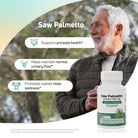 Saw Palmetto Extract 320 mg lifestyle image for prostate health, urinary flow and male wellness support