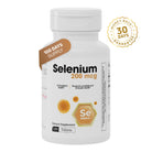 Selenium 200 mcg dietary supplement bottle with 100 tablets for antioxidant immune and prostate support
