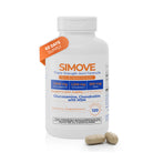 SIMOVE Triple Strength Joint Formula bottle with 120 caplets, glucosamine, chondroitin, and MSM.