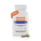 SIMOVE Triple Strength Joint Formula bottle with 60 caplets and glucosamine, chondroitin, and MSM.