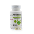 Vitamin E 400 IU supplement bottle with 100 softgels for antioxidant and essential nutrient support.